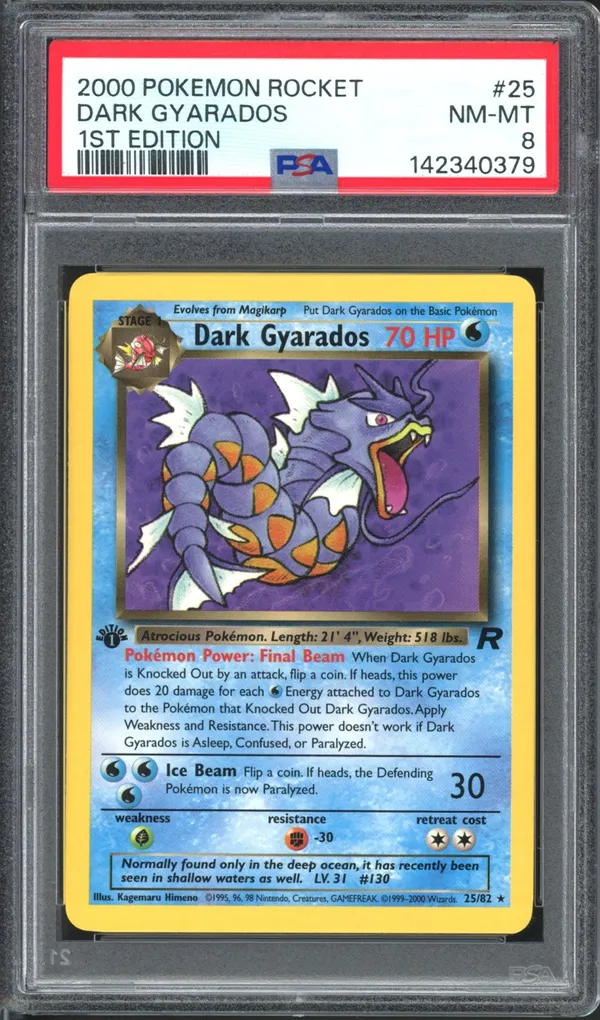 PSA 8 Dark Gyarados