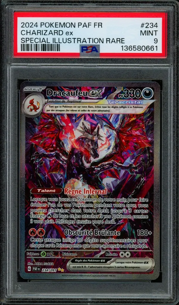 PSA 9 Dracaufeu Ex