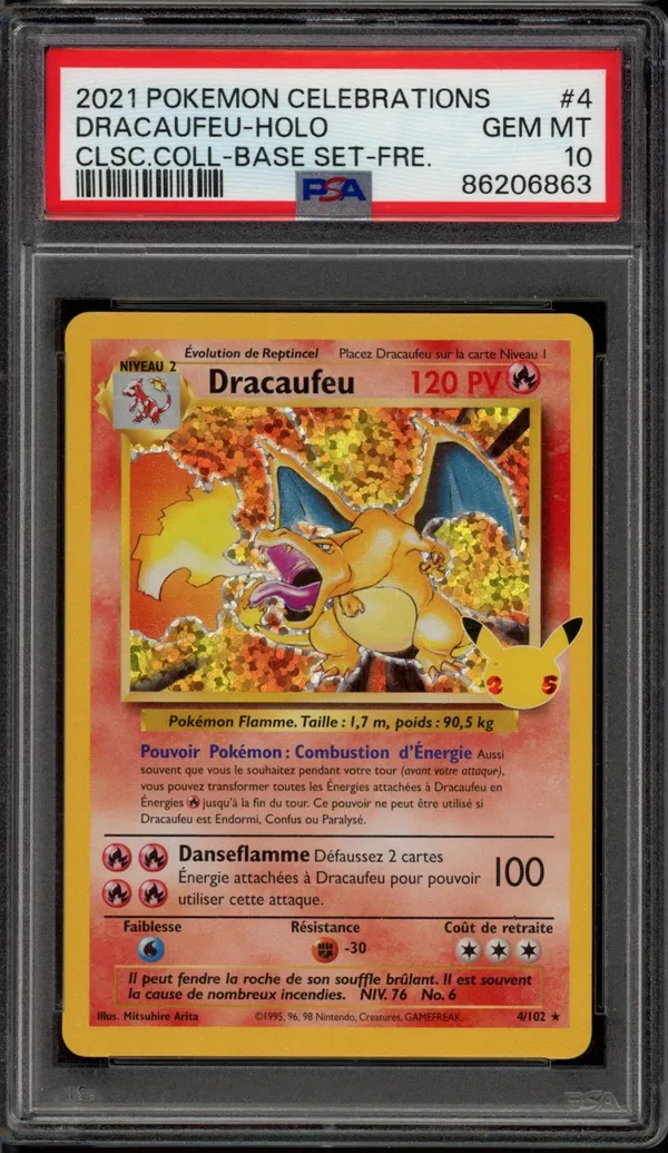 PSA 10 Dracaufeu Holo