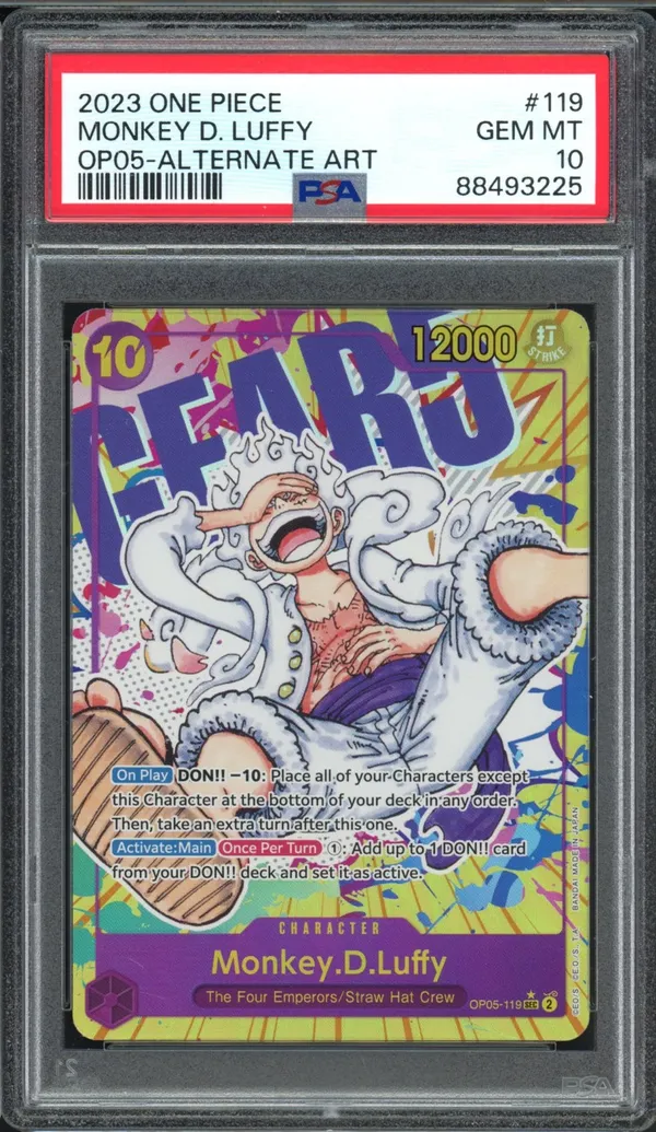 PSA 10 Monkey D. Luffy