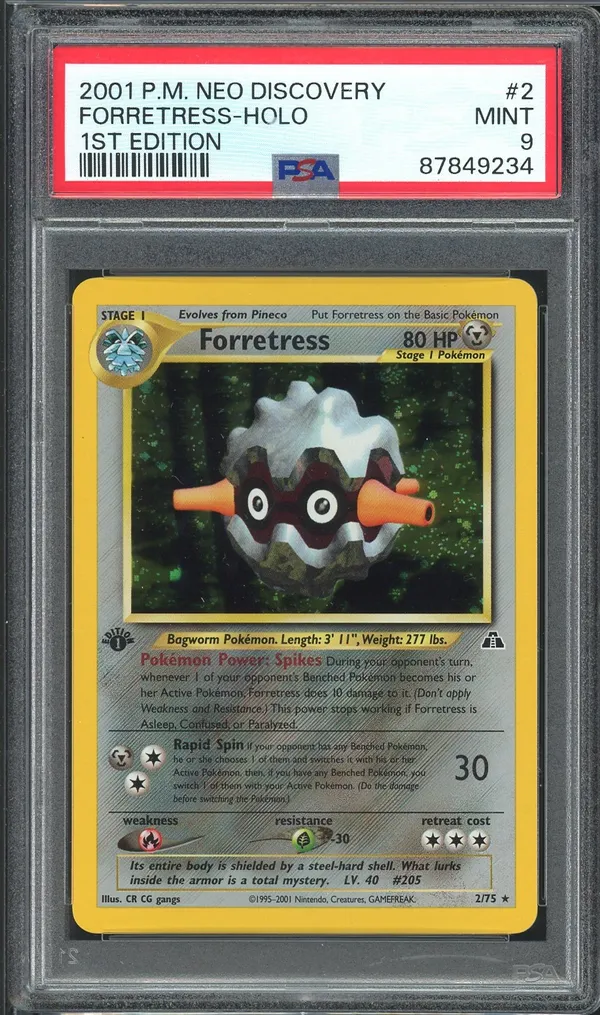 PSA 9 Forretress Holo