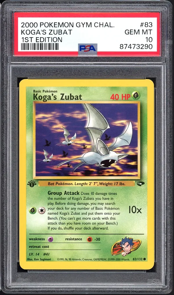 PSA 10 Koga's Zubat