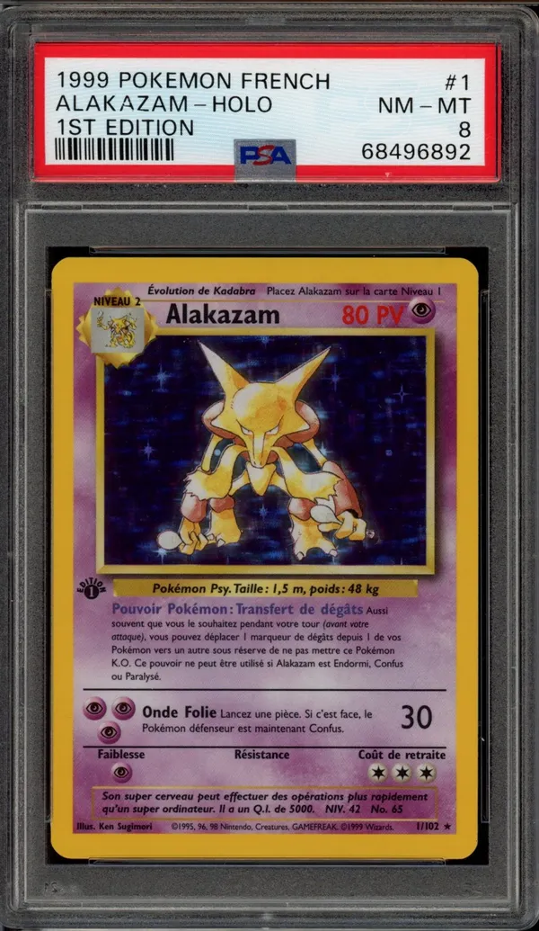 PSA 8 Alakazam Holo