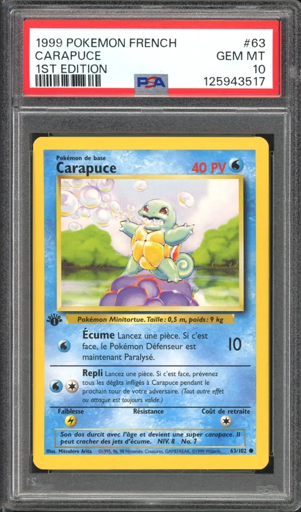 PSA 10 Carapuce