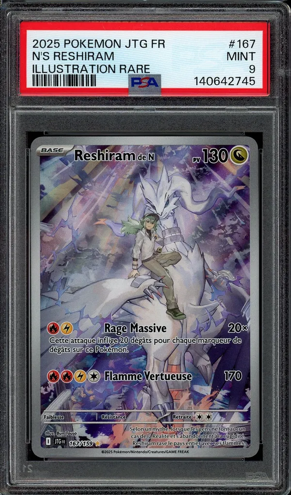 PSA 9 Reshiram de N