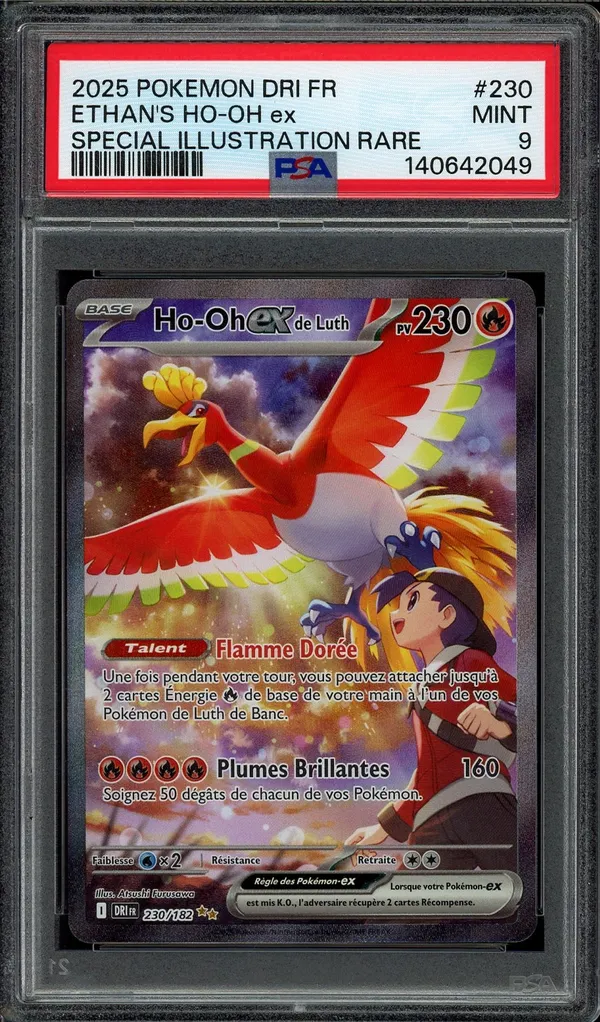 PSA 9 Ho-Oh Ex de Luth