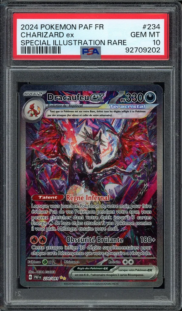 PSA 10 Dracaufeu Ex