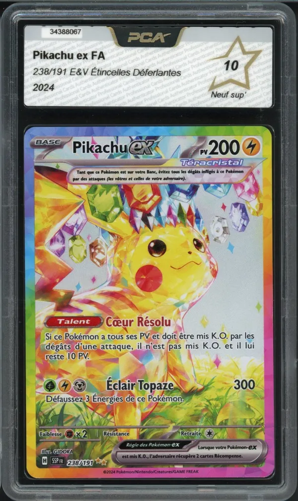 PCA 10 Pikachu Ex