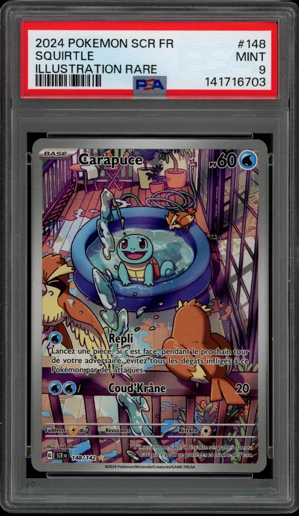 PSA 9 Carapuce