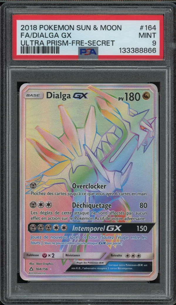 PSA 9 Dialga Gx Rainbow