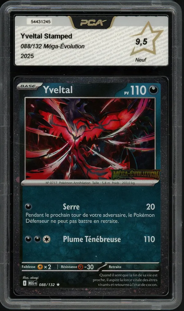 PCA 9.5 Yveltal Holo Stamp