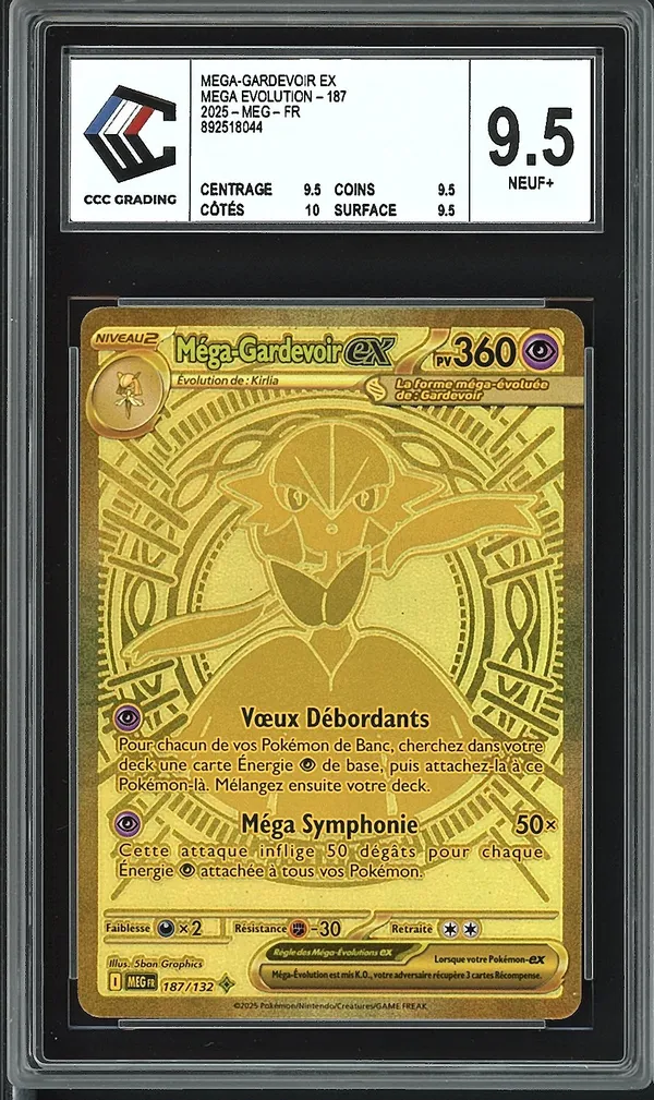 CCC 9.5 Méga-Gardevoir Ex Gold