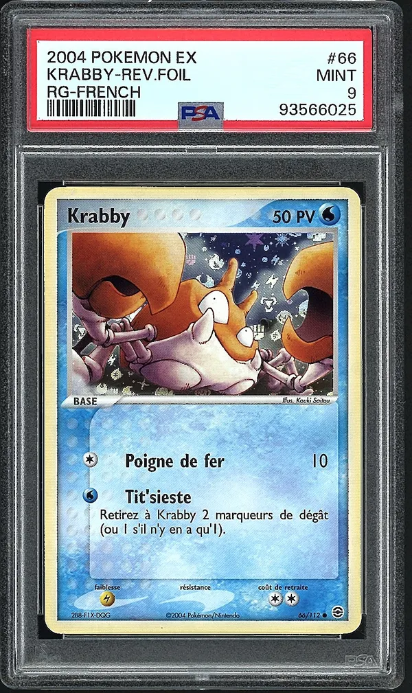 PSA 9 Krabby Reverse