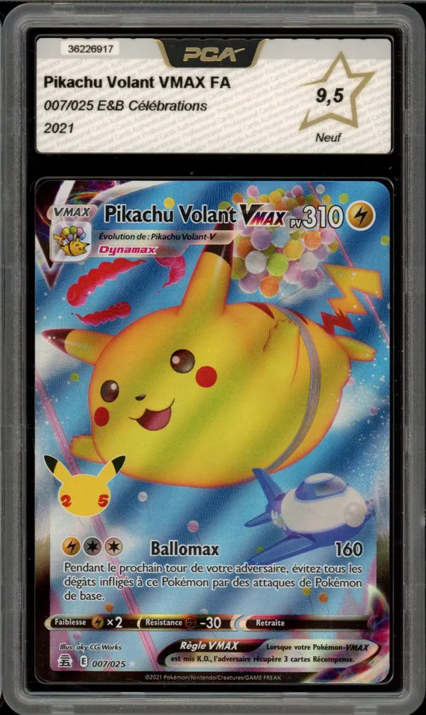 PCA 9.5 Pikachu Volant VMax