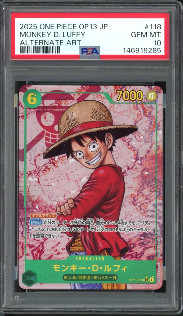 PSA 10 Monkey D. Luffy