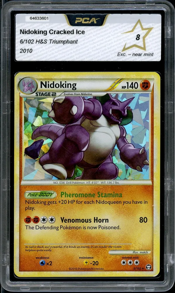 PCA 8 Nidoking Holo Cracked Ice