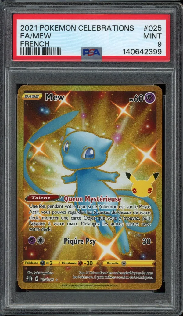PSA 9 Mew Gold