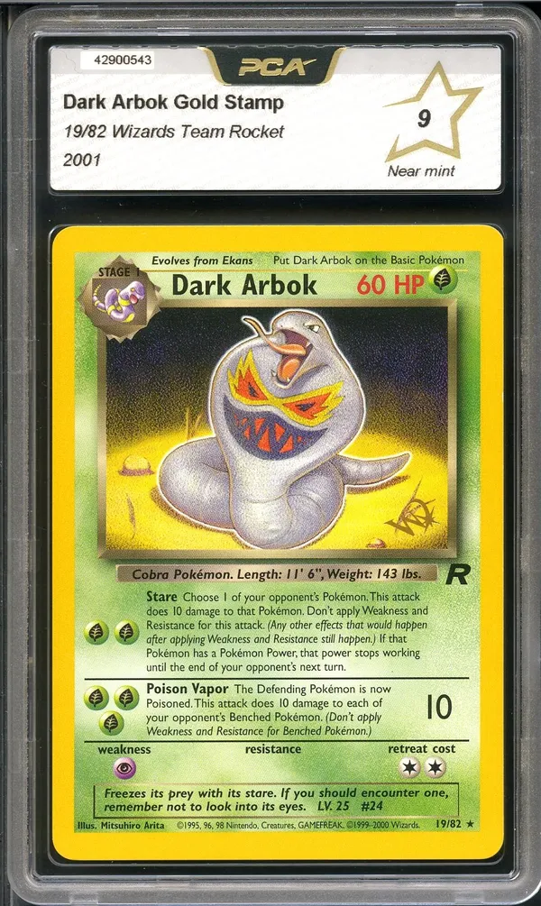 PCA 9 Dark Arbok Holo