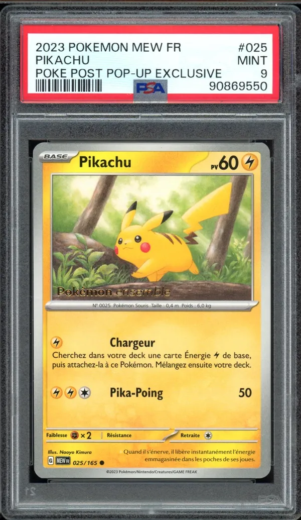 PSA 9 Pikachu