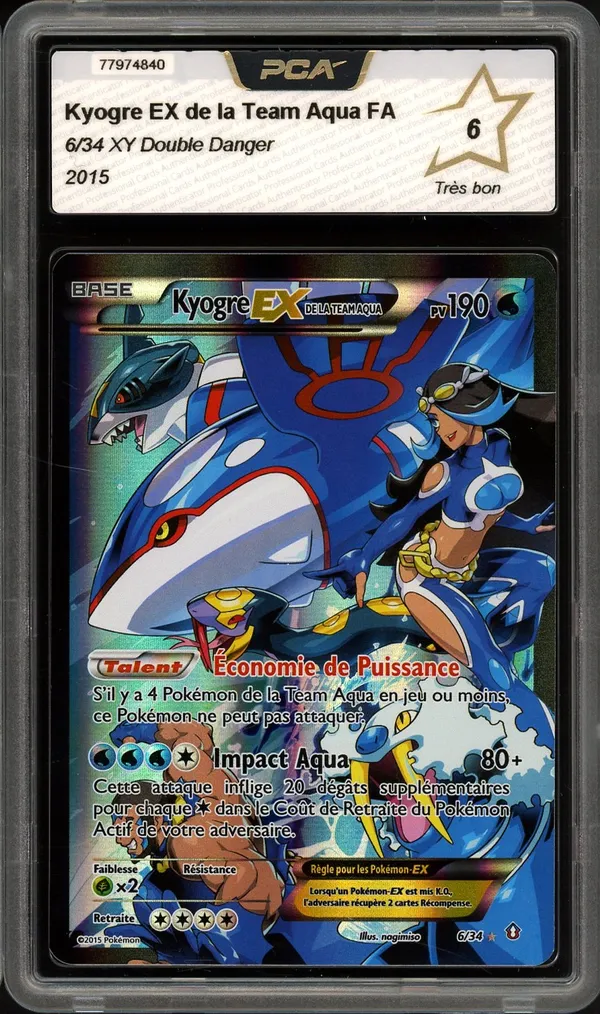 PCA 6 Kyogre Ex de la Team Aqua