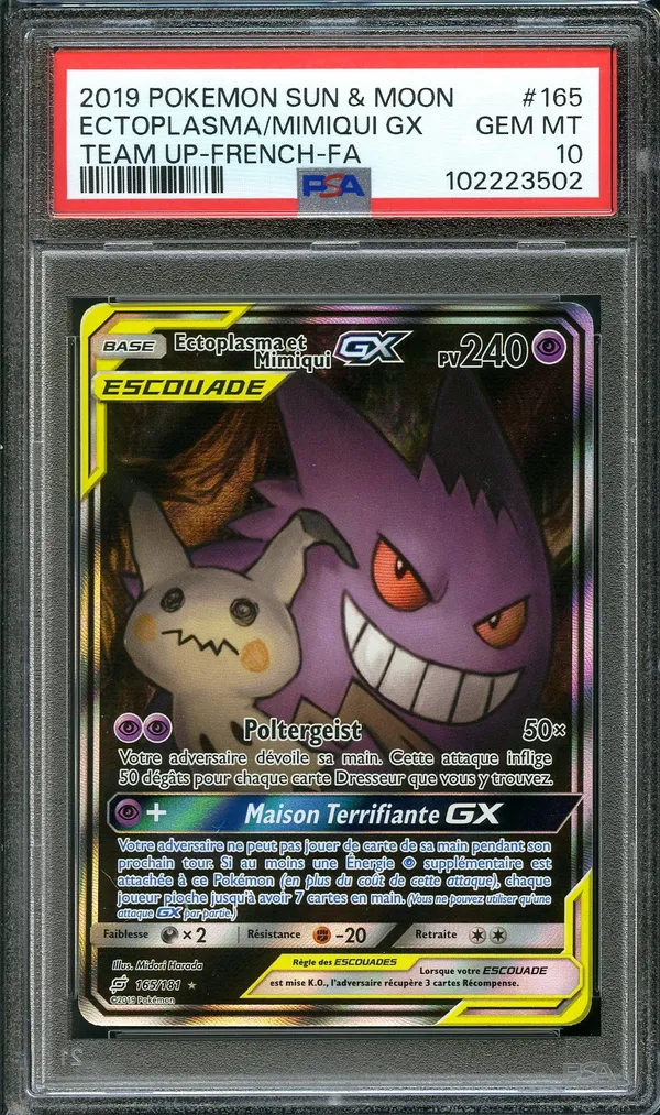 PSA 10 Ectoplasma et Mimiqui Gx