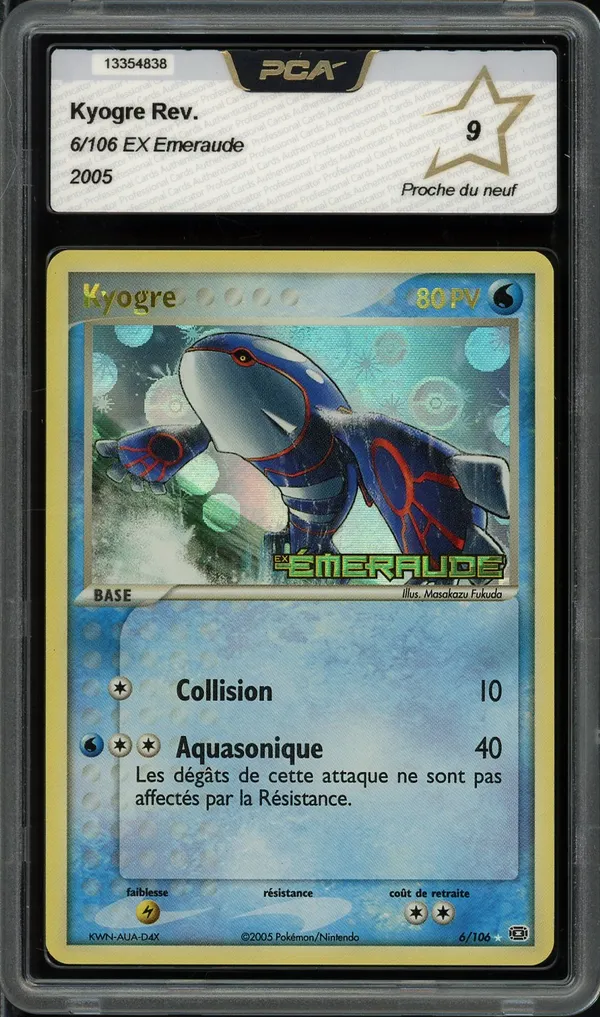 PCA 9 Kyogre Holo Reverse