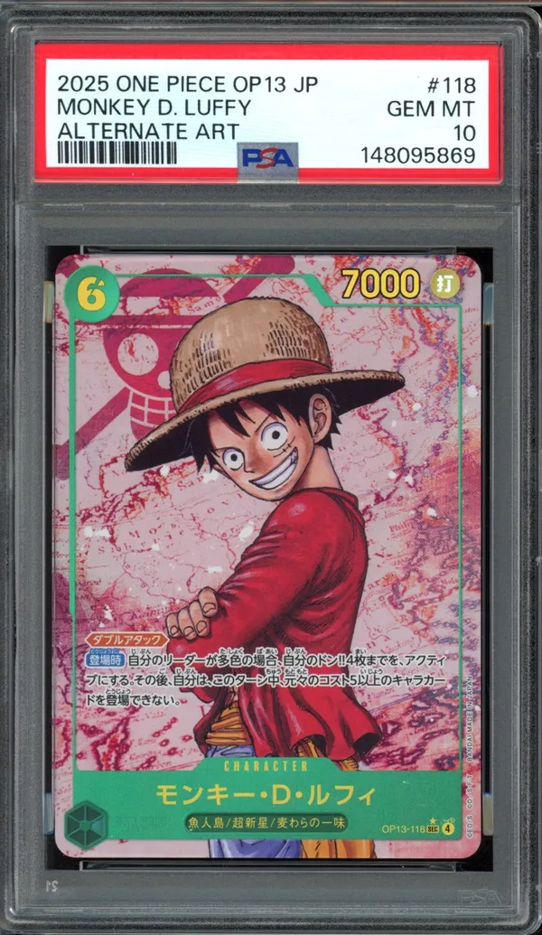PSA 10 Monkey D. Luffy