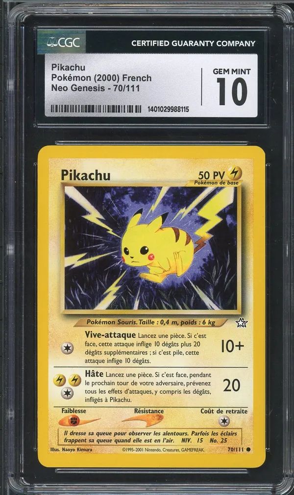 CGC 10 Pikachu