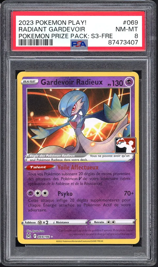 PSA 8 Gardevoir Radieux Pokemon League