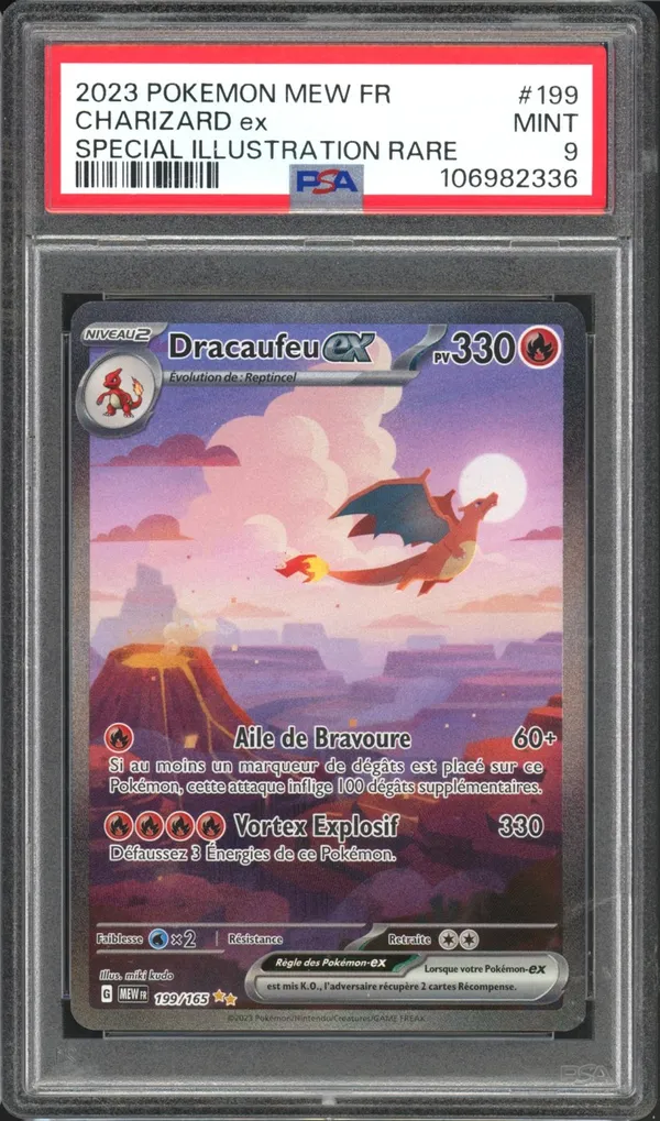 PSA 9 Dracaufeu Ex