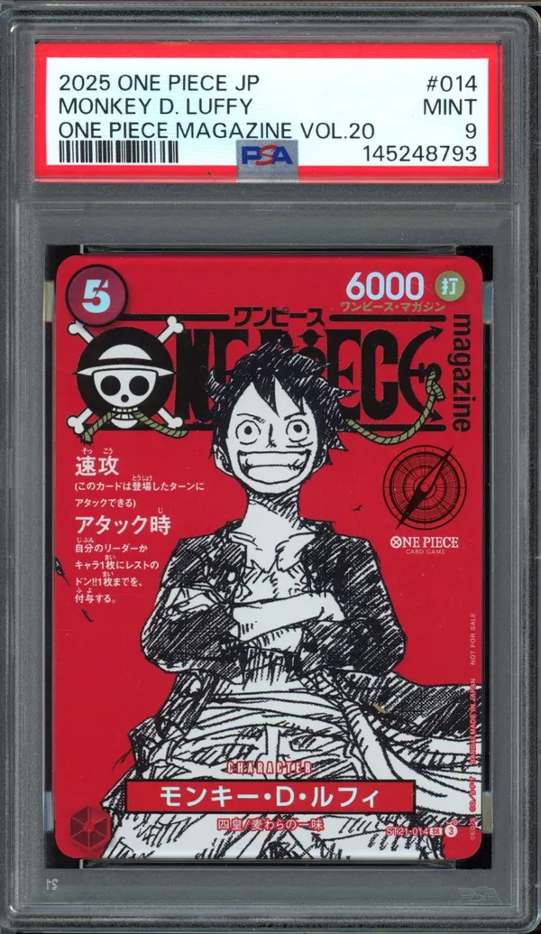 PSA 9 Monkey D. Luffy
