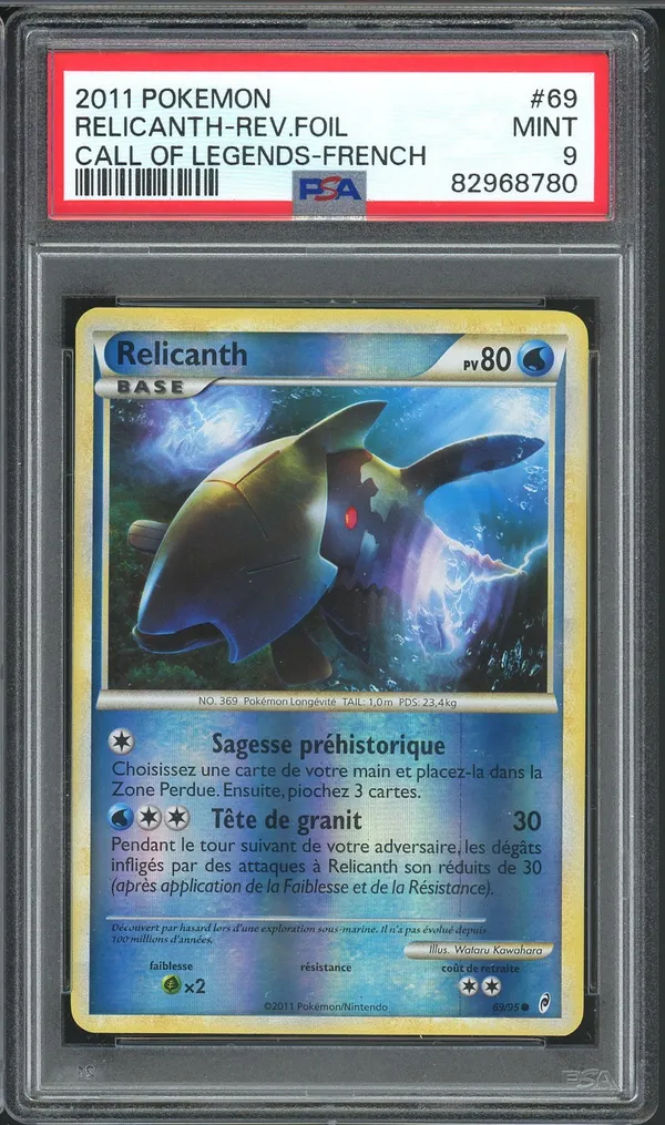PSA 9 Relicanth Reverse