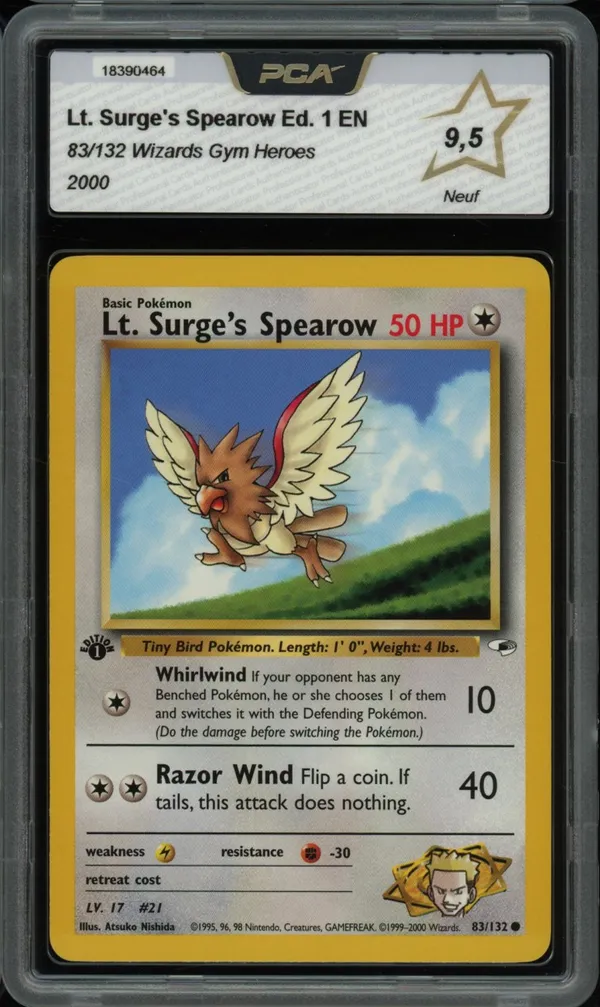 PCA 9.5 Lt. Surge's Spearow