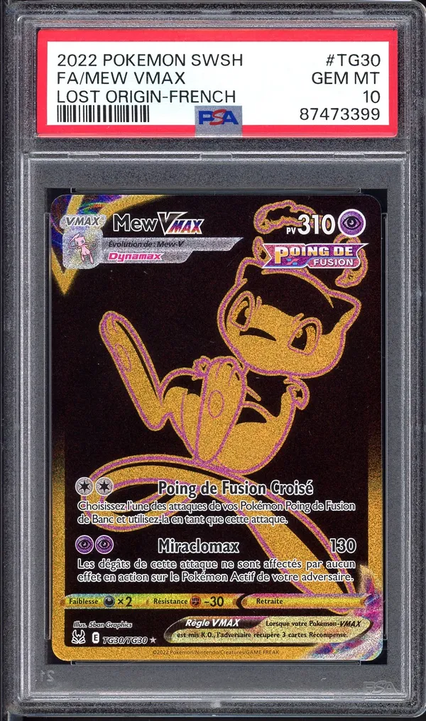 PSA 10 Mew VMax Gold