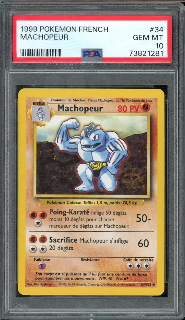 PSA 10 Machopeur