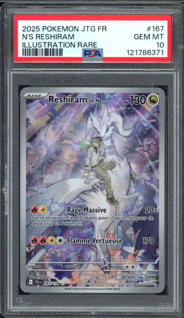 PSA 10 Reshiram de N