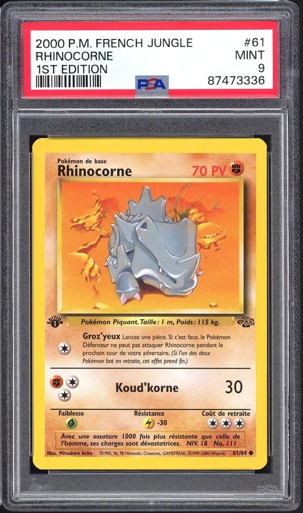 PSA 9 Rhinocorne