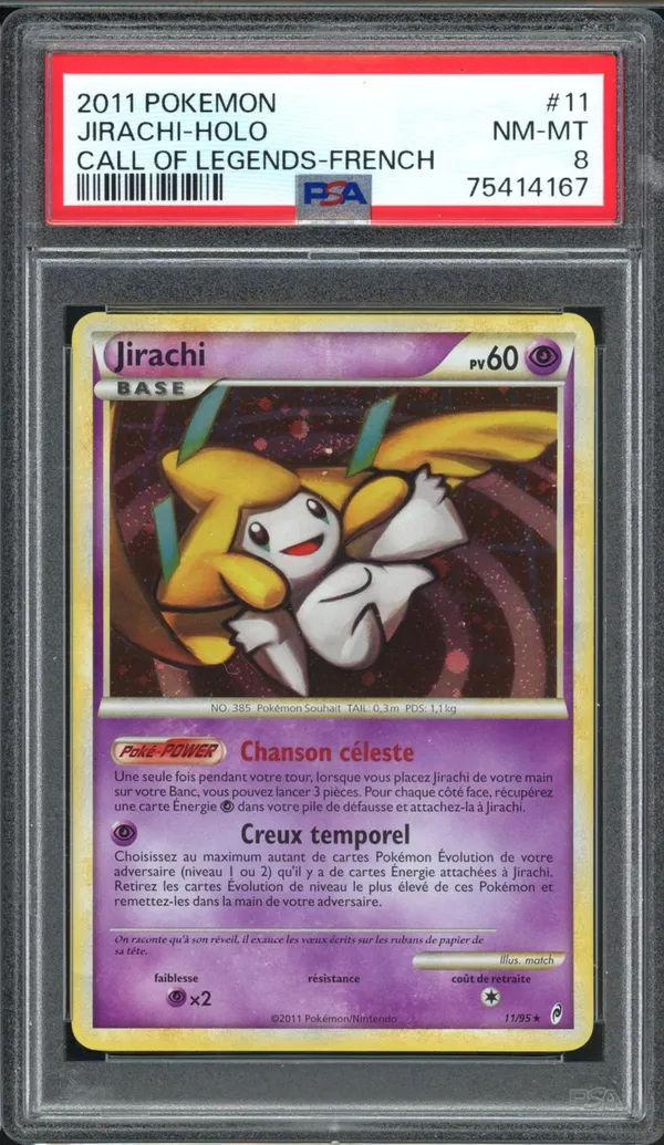 PSA 8 Jirachi Holo