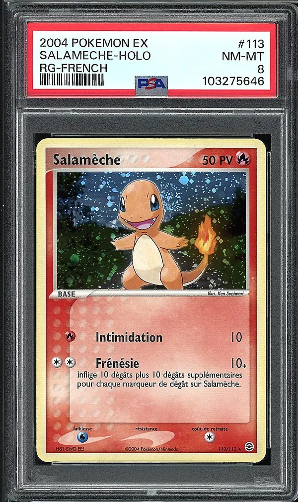 PSA 8 Salamèche Holo