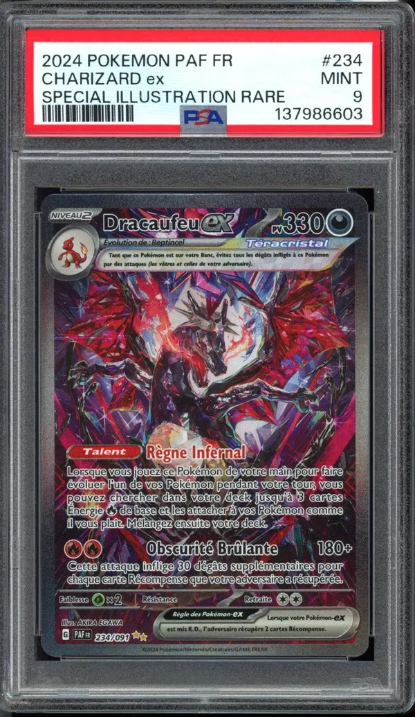PSA 9 Dracaufeu Ex