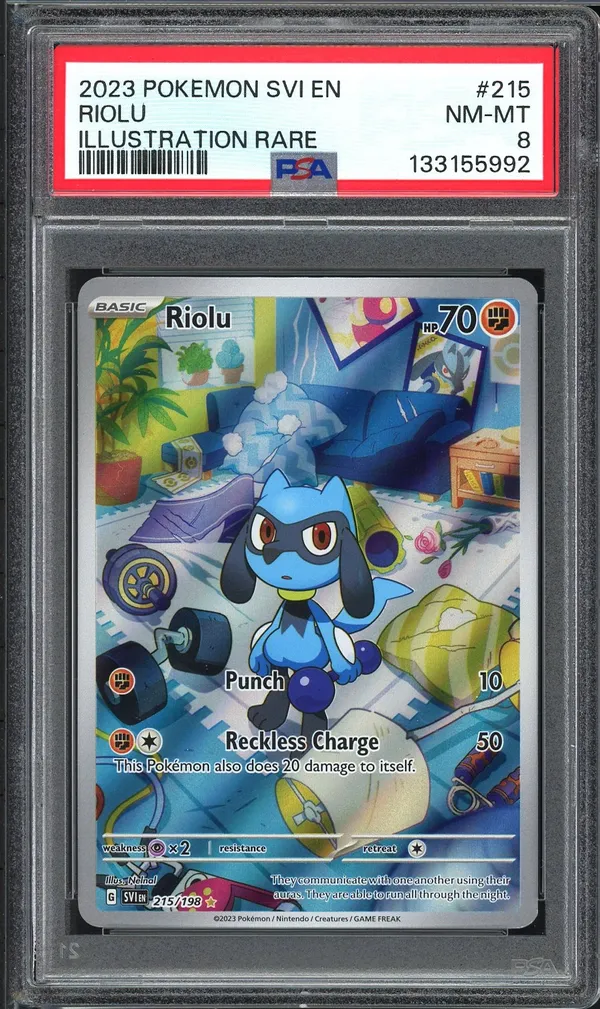 PSA 8 Riolu