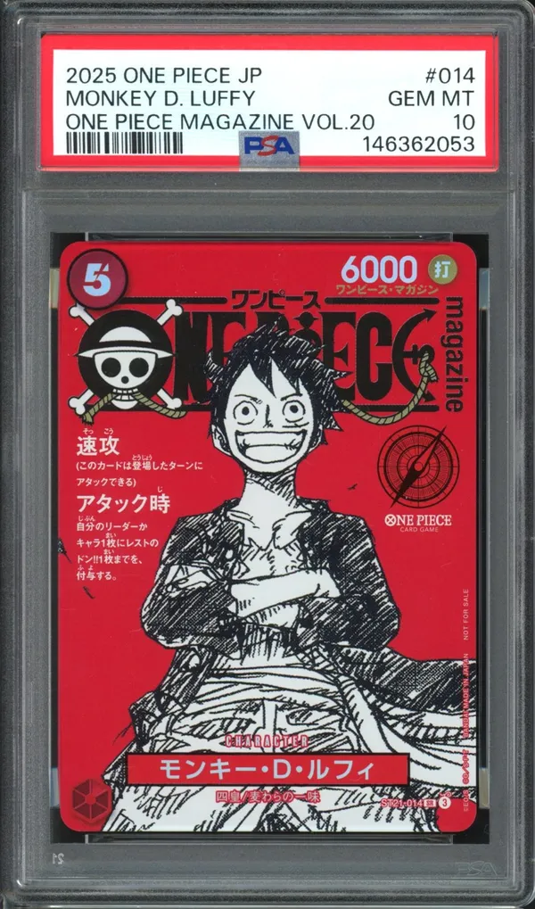 PSA 10 Monkey D. Luffy