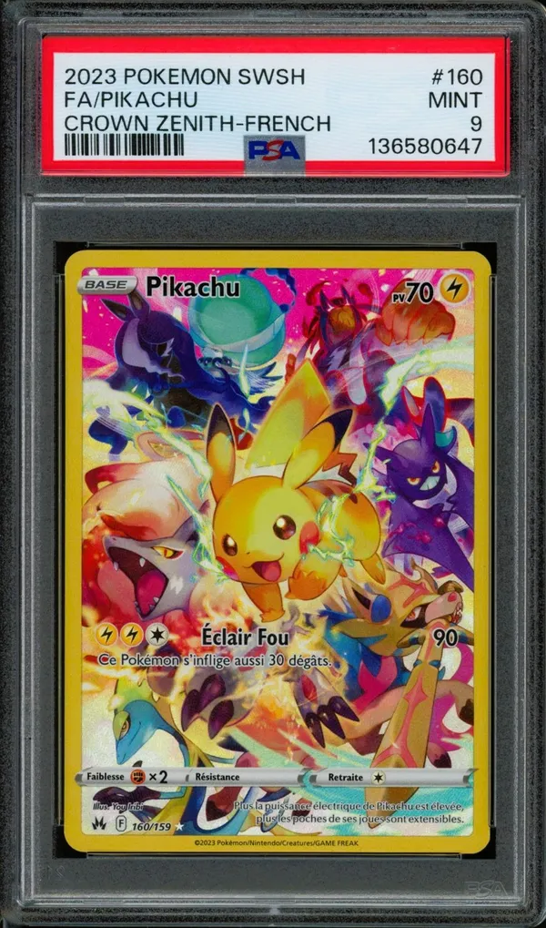 PSA 9 Pikachu
