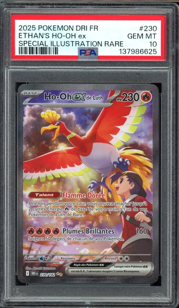 PSA 10 Ho-Oh Ex de Luth