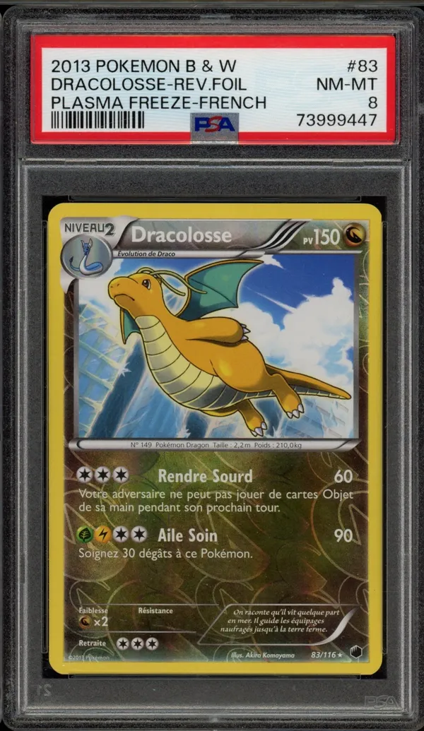 PSA 8 Dracolosse Reverse
