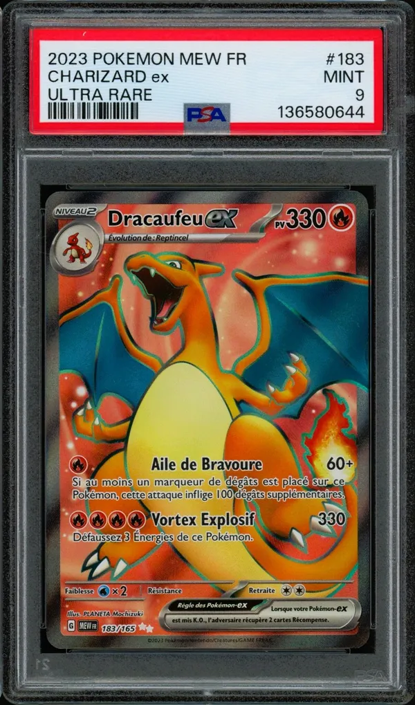 PSA 9 Dracaufeu Ex