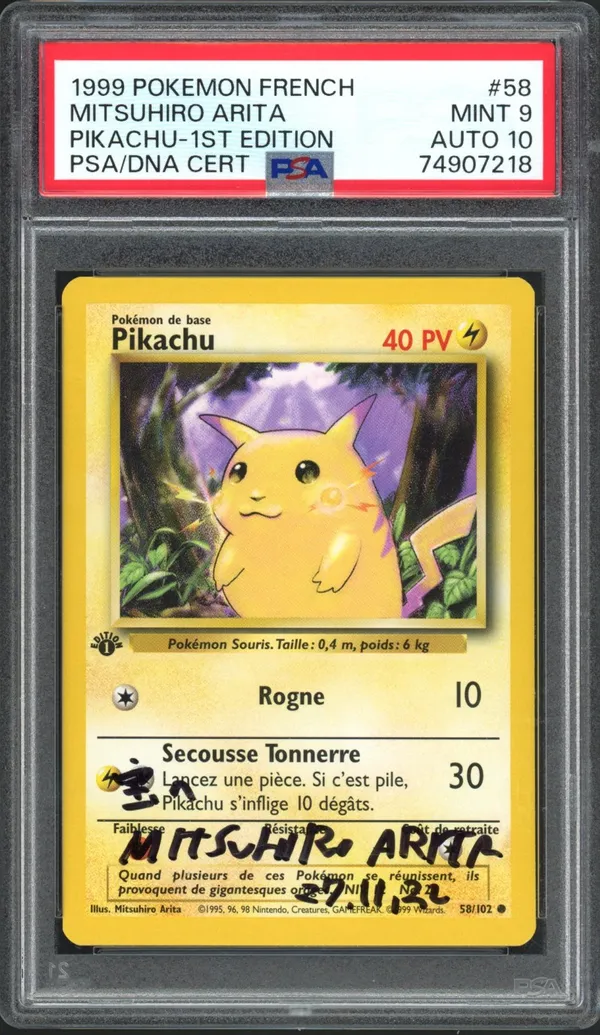 PSA 9 Pikachu