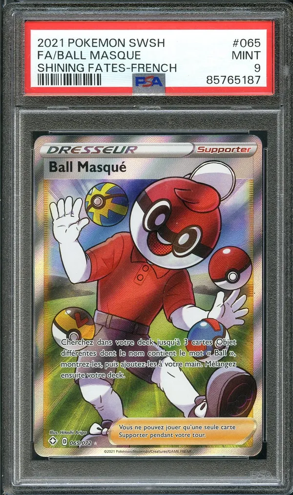 PSA 9 Ball Masqué