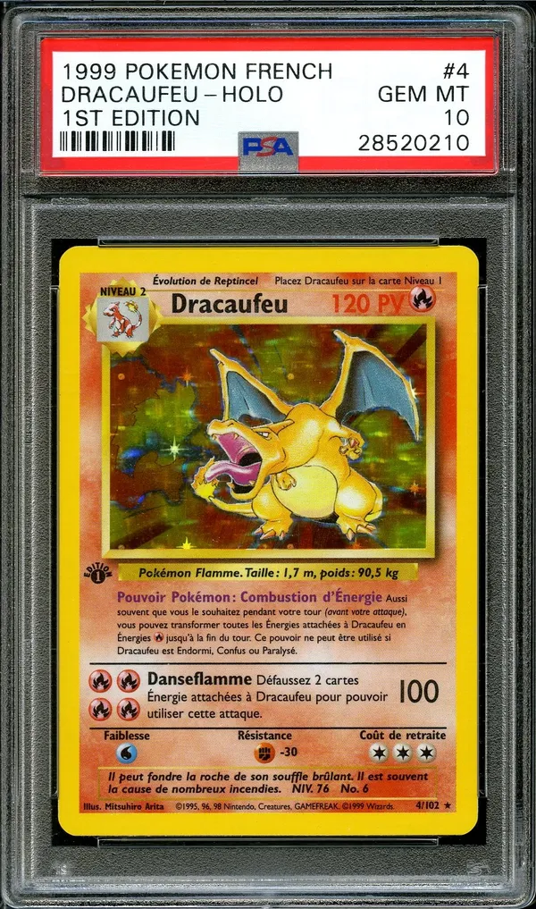 PSA 10 Dracaufeu Holo