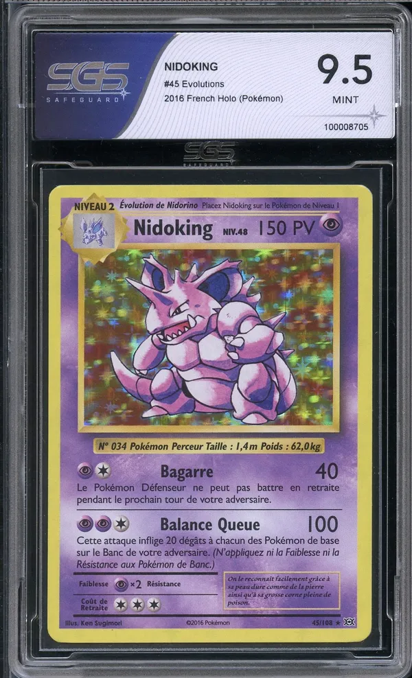 SGS 9.5 Nidoking Holo
